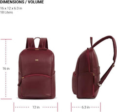 PackRanger Serenity Luxe Women's Laptop Backpack, Black, 16 Inches