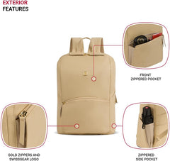 PackRanger Serenity Luxe Women's Laptop Backpack, Black, 16 Inches