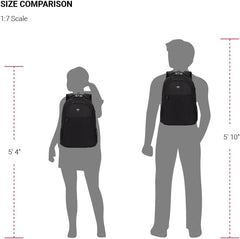 PackRanger 8136 Laptop Backpack, Black, 17.75 Inches