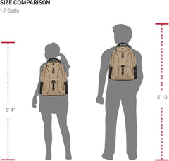 PackRanger 1900 Scansmart TSA 17-Inch Laptop Backpack, Black/Red