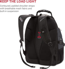 PackRanger 1900 Scansmart TSA 17-Inch Laptop Backpack, Black/Red