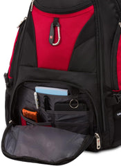PackRanger 1900 Scansmart TSA 17-Inch Laptop Backpack, Black/Red