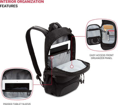 PackRanger 3598 Backpack Narrow Daypack, Camo/Green, 18-Inch