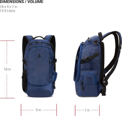 PackRanger 3598 Backpack Narrow Daypack, Camo/Green, 18-Inch