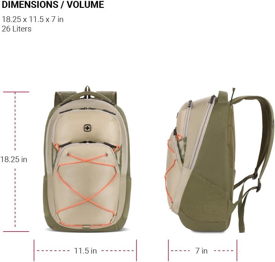 PackRanger 8175 Laptop Backpack, Teal/Light Grey Heather, 18 Inches