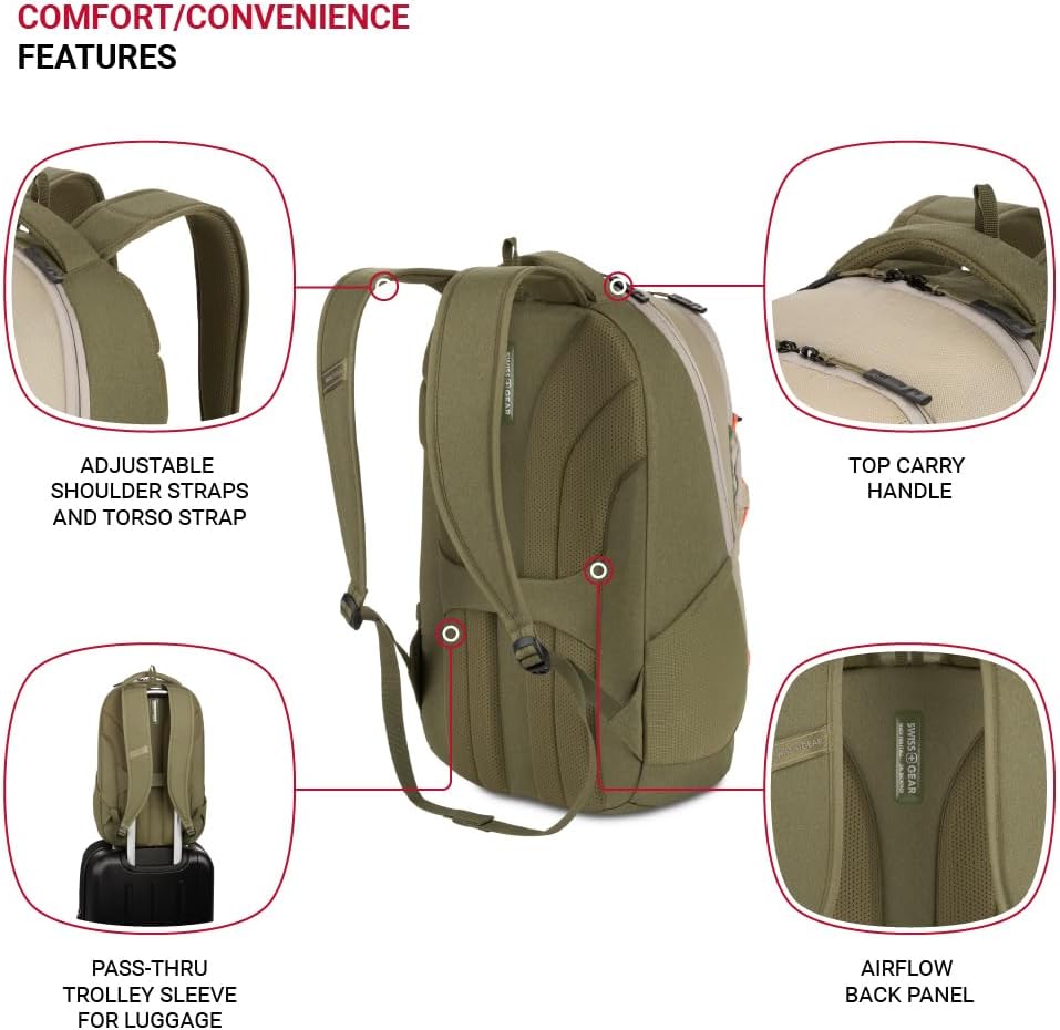 PackRanger 8175 Laptop Backpack, Teal/Light Grey Heather, 18 Inches
