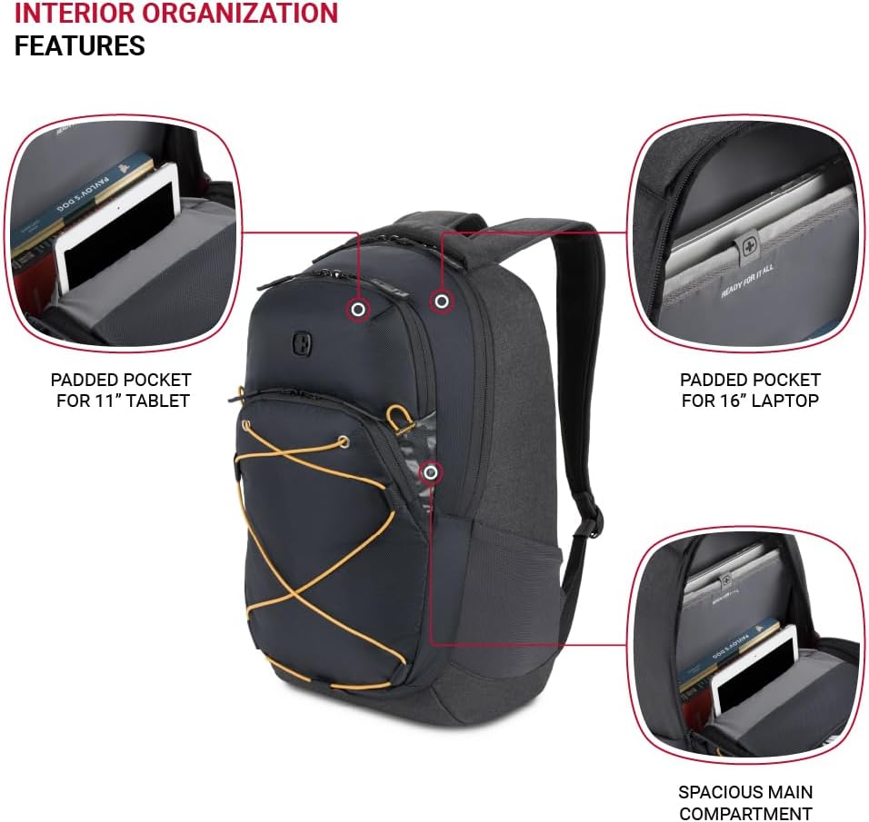 PackRanger 8175 Laptop Backpack, Teal/Light Grey Heather, 18 Inches