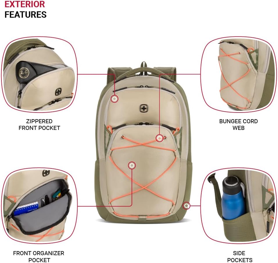 PackRanger 8175 Laptop Backpack, Teal/Light Grey Heather, 18 Inches