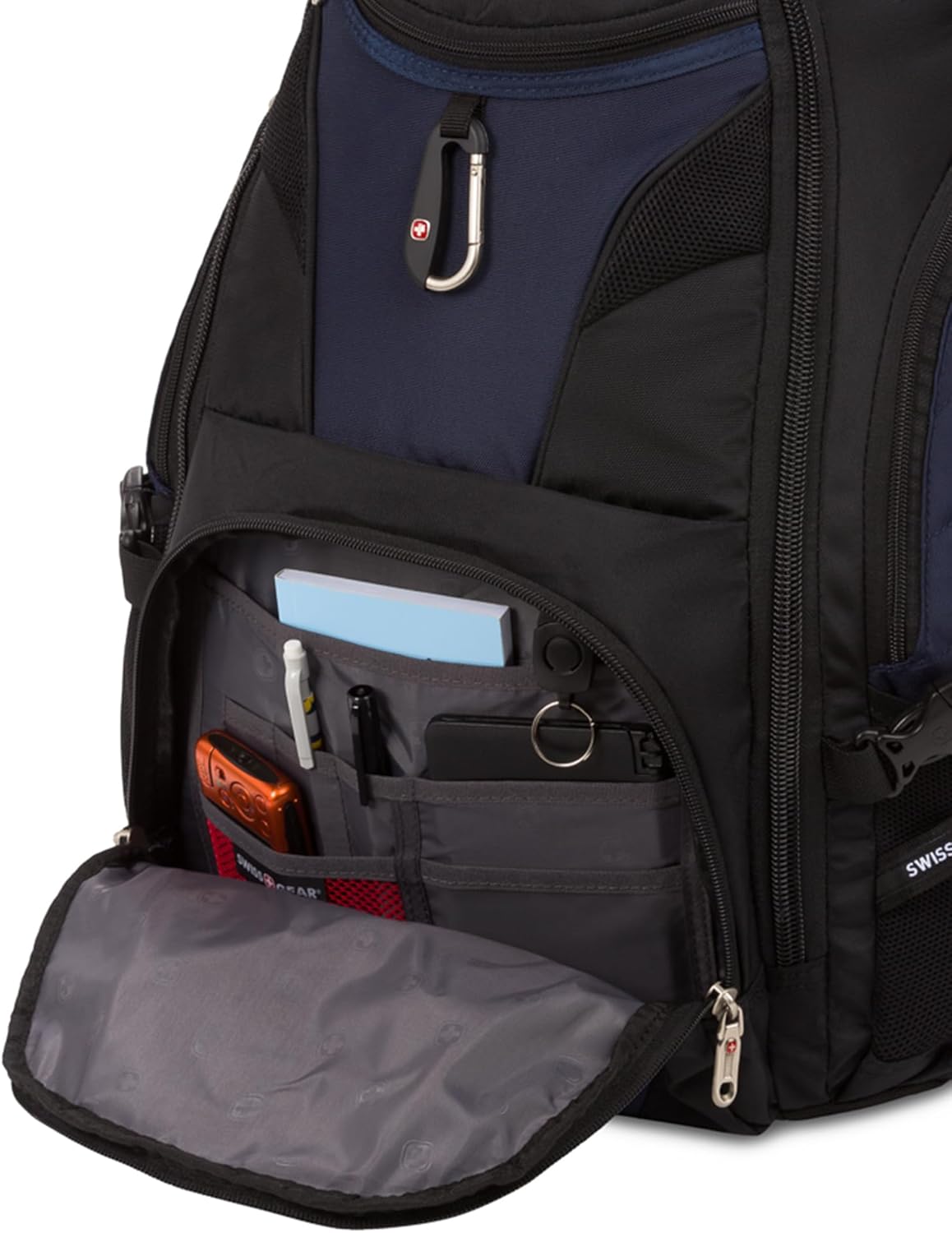 PackRanger 1900 Scansmart TSA 17-Inch Laptop Backpack, Black/Red