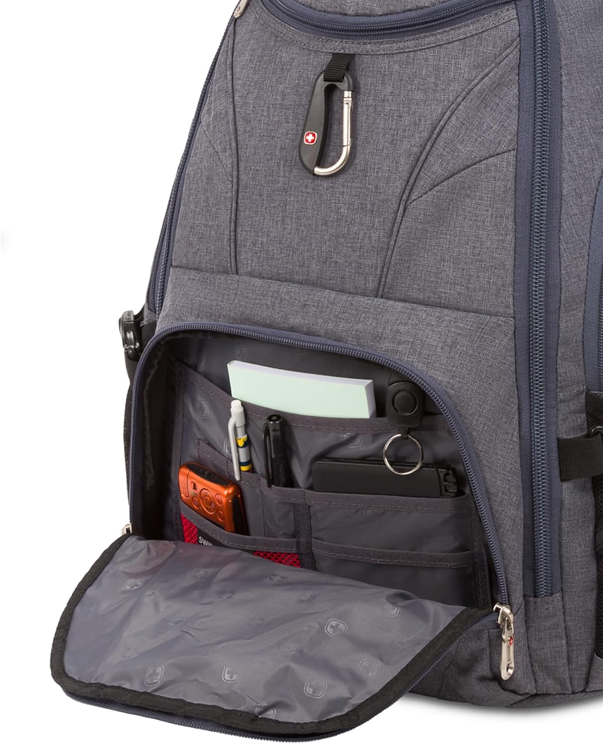 PackRanger 1900 Scansmart TSA 17-Inch Laptop Backpack, Black/Red