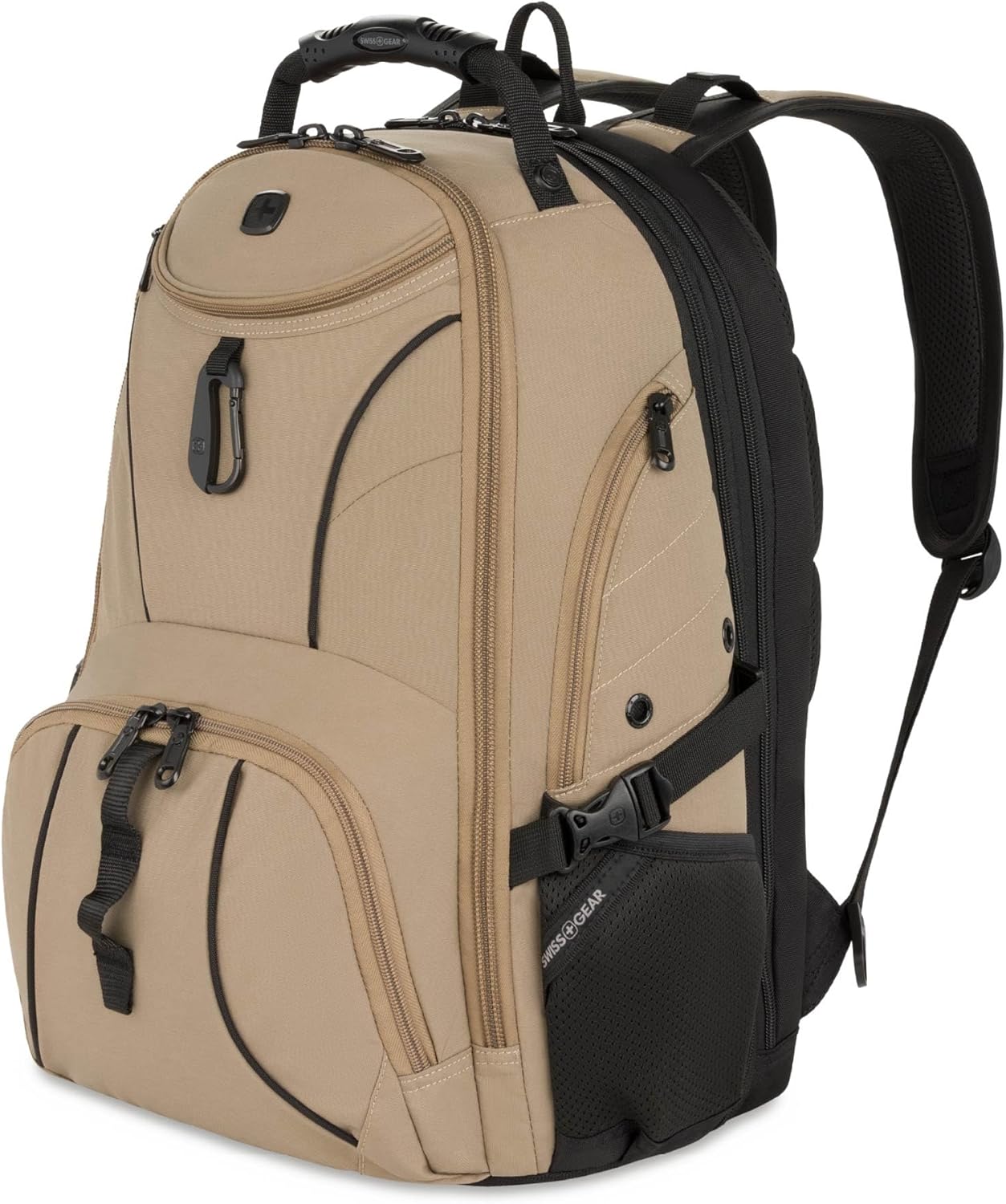 PackRanger 1900 Scansmart TSA 17-Inch Laptop Backpack, Black/Red