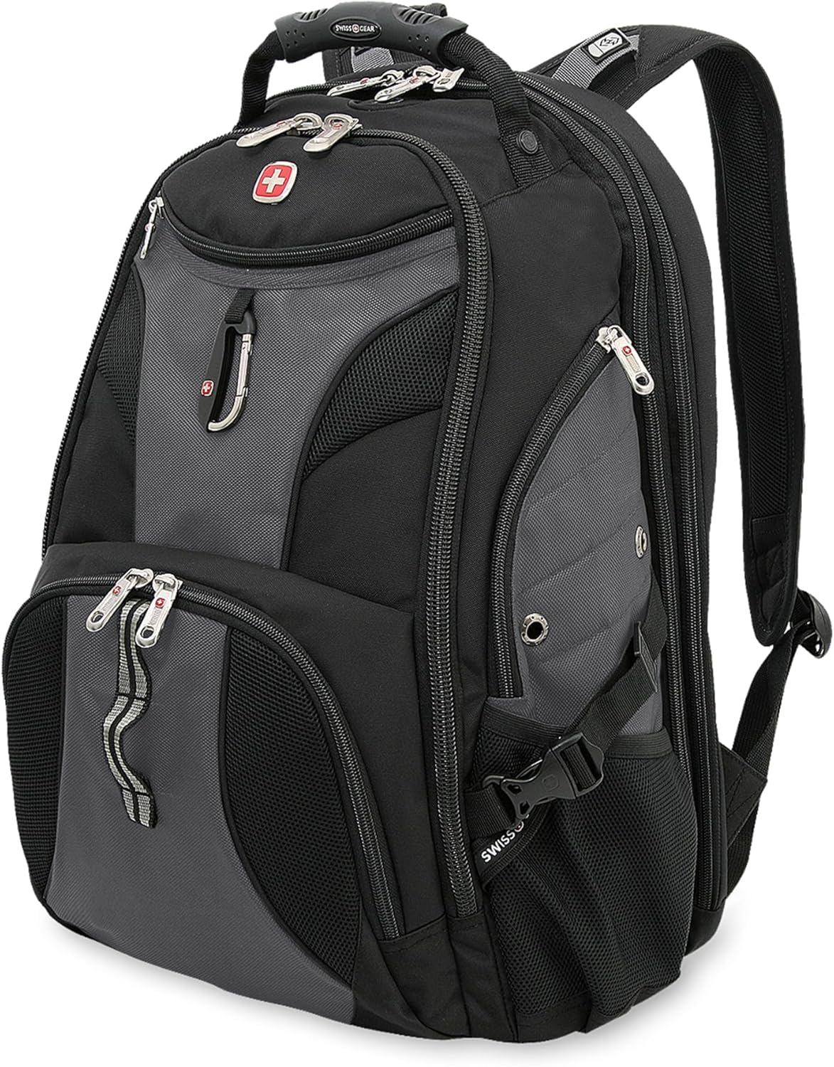 PackRanger 1900 Scansmart TSA 17-Inch Laptop Backpack, Black/Red