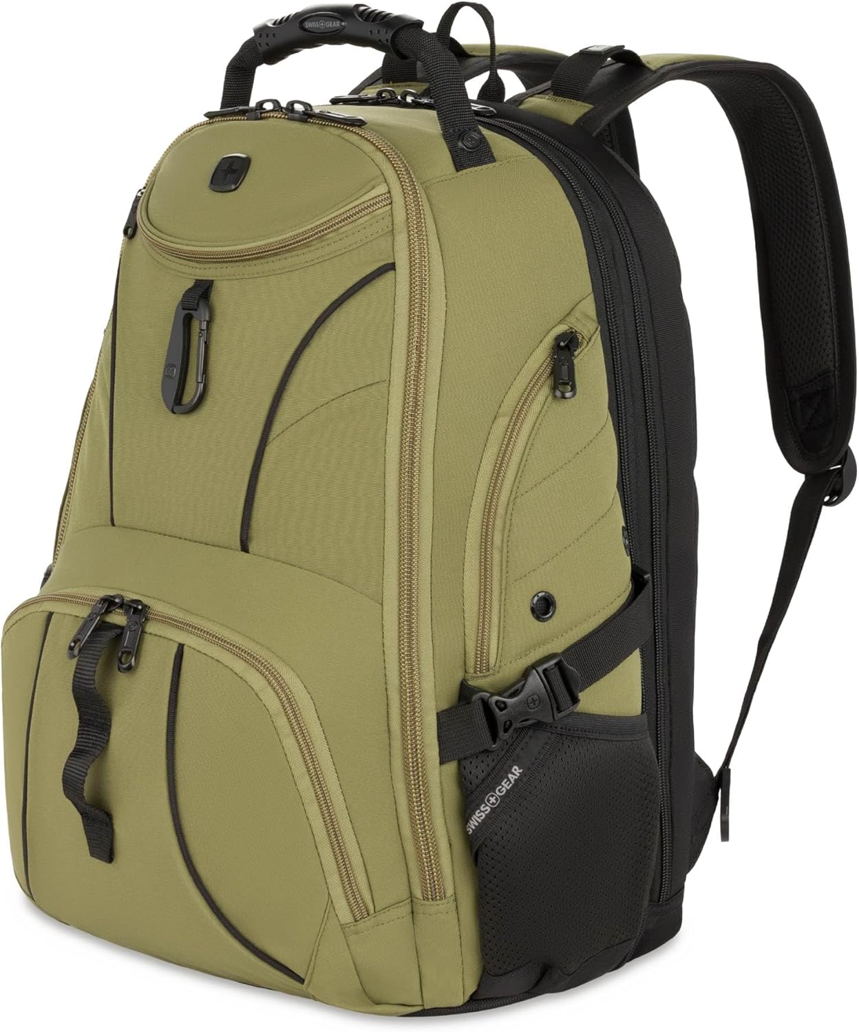 PackRanger 1900 Scansmart TSA 17-Inch Laptop Backpack, Black/Red