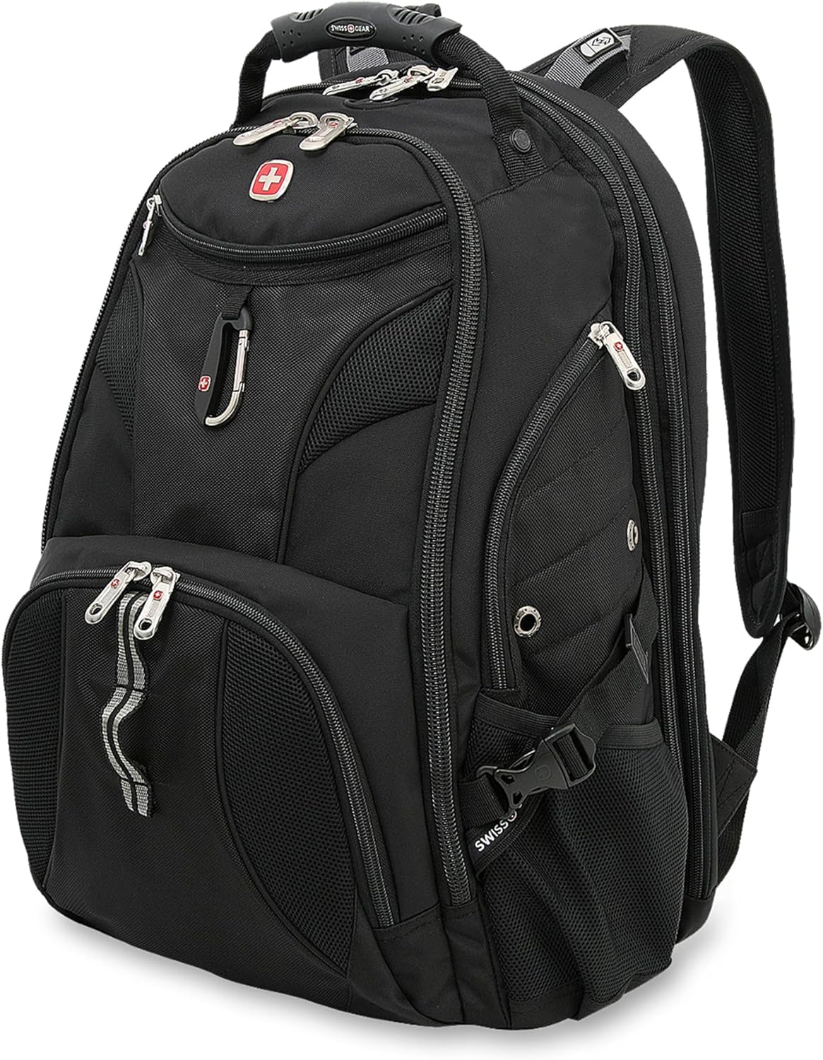 PackRanger 1900 Scansmart TSA 17-Inch Laptop Backpack, Black/Red