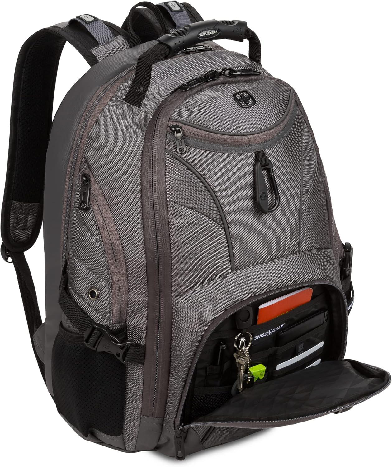 PackRanger 1900 Scansmart TSA 17-Inch Laptop Backpack, Black/Red