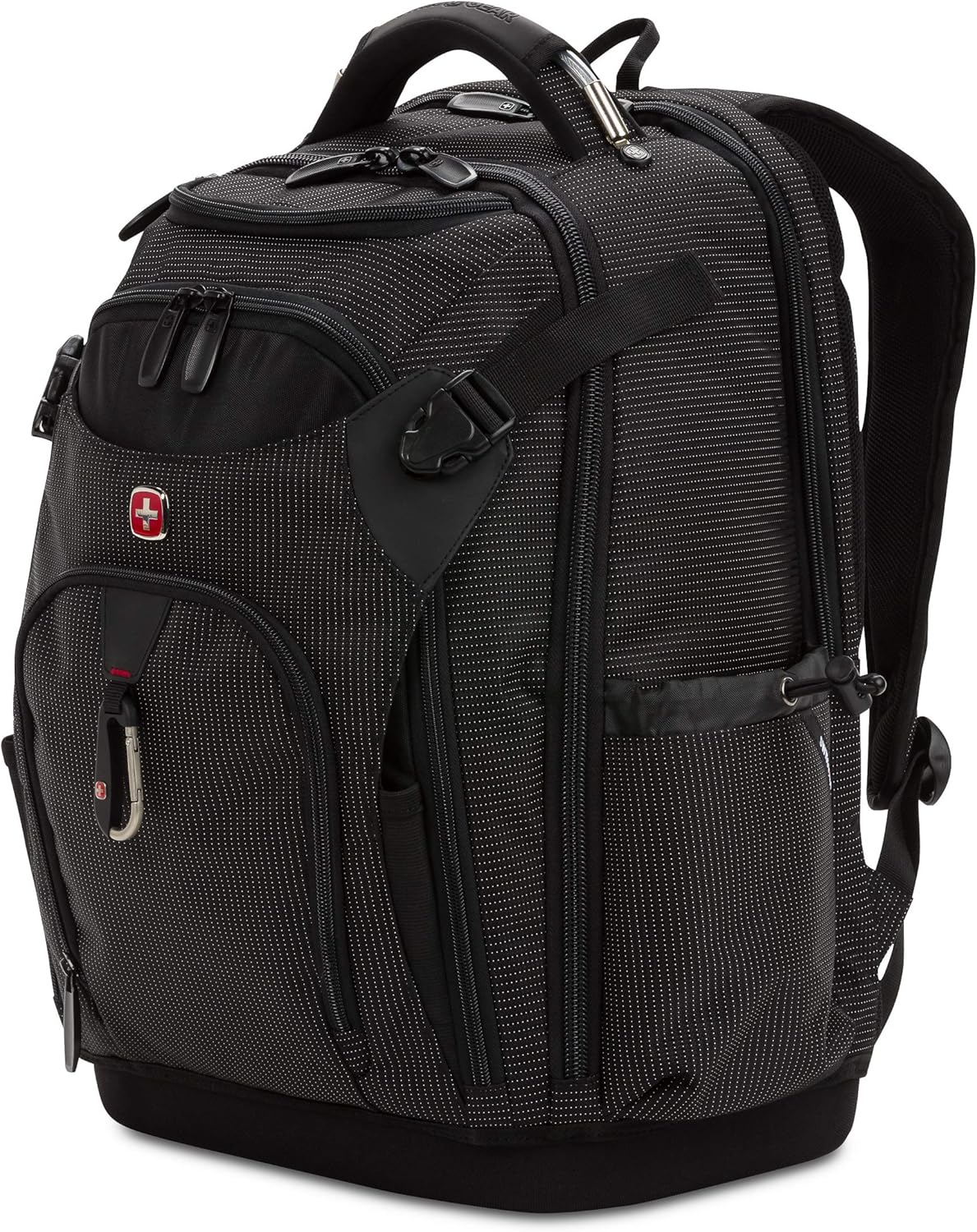 PackRanger Tool Bag Backpack, Fits Up to 15-Inch Laptop, Work Pack, Black/Brown Canvas
